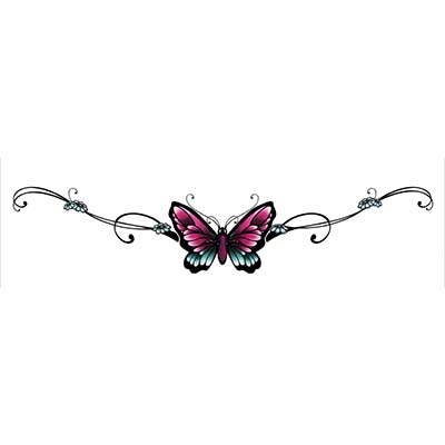 Butterfly Design Water Transfer Temporary Tattoo(fake Tattoo) Stickers NO.11055